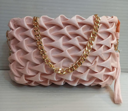 Luxe Twist Satin Clutch Bag