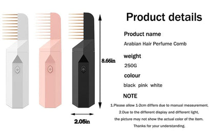 2-in-1 Hair Bakhoor Comb with Diffuser